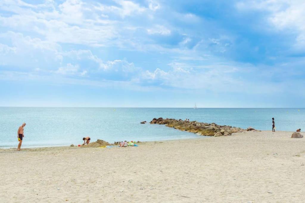 Appart 5P Terrasse Sud Vue Mer, Acces Direct Plage Frontignan Zewnętrze zdjęcie