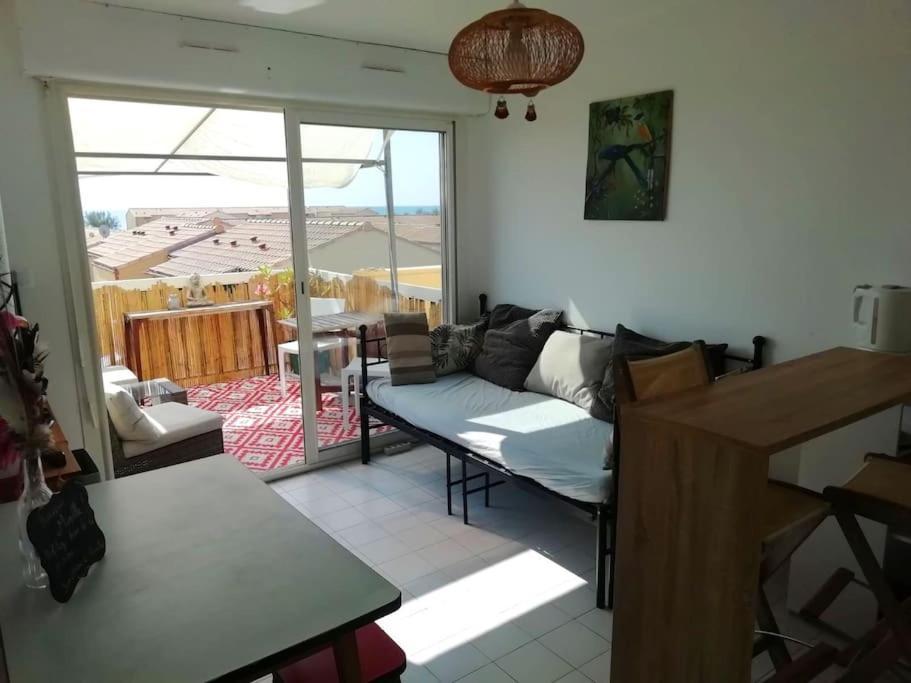 Appart 5P Terrasse Sud Vue Mer, Acces Direct Plage Frontignan Zewnętrze zdjęcie