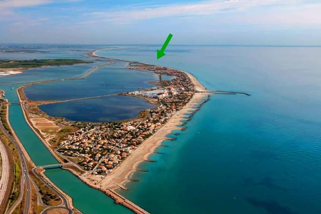Appart 5P Terrasse Sud Vue Mer, Acces Direct Plage Frontignan Zewnętrze zdjęcie